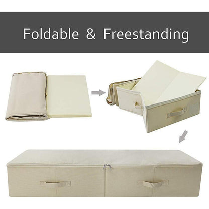 Großes Format Unterbett Aufbewahrungsbox mit Deckel - Schuhe