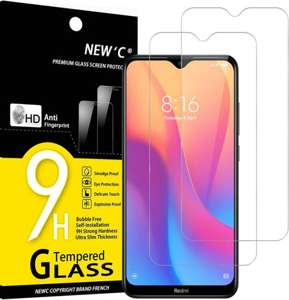 Panzer Schutz Glas Xiaomi Redmi 8 8A 2 Stück 9H Härte HD 0.33mm