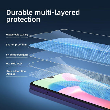 Panzer Schutz Glas Samsung Galaxy A30s A40s 3 Stück 9H Härte