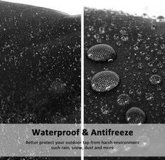 Thermoschutz für Garten-Wasserhahn 2er Set Schwarz