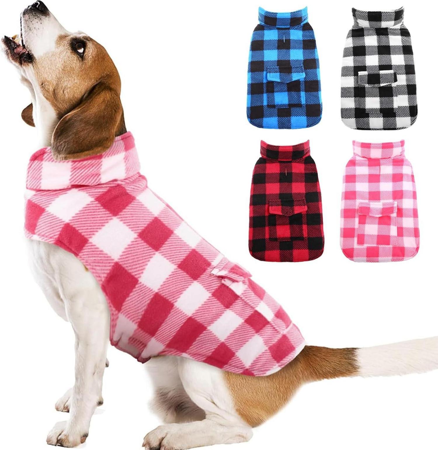 Hunde Wintermantel Wasserdicht Outdoor Hundemantel mit Geschirr Loch