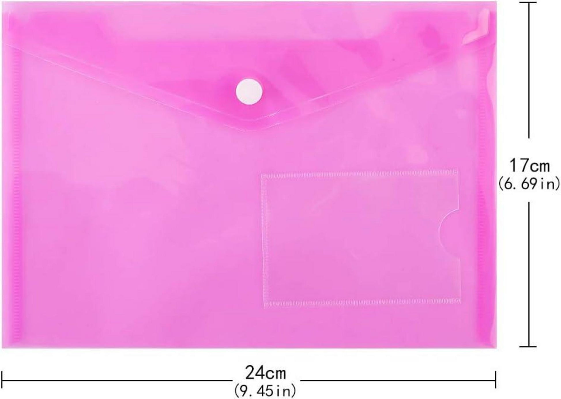 24er Set A5 Dokumentenmappe Sichttasche Kunststoff in 7