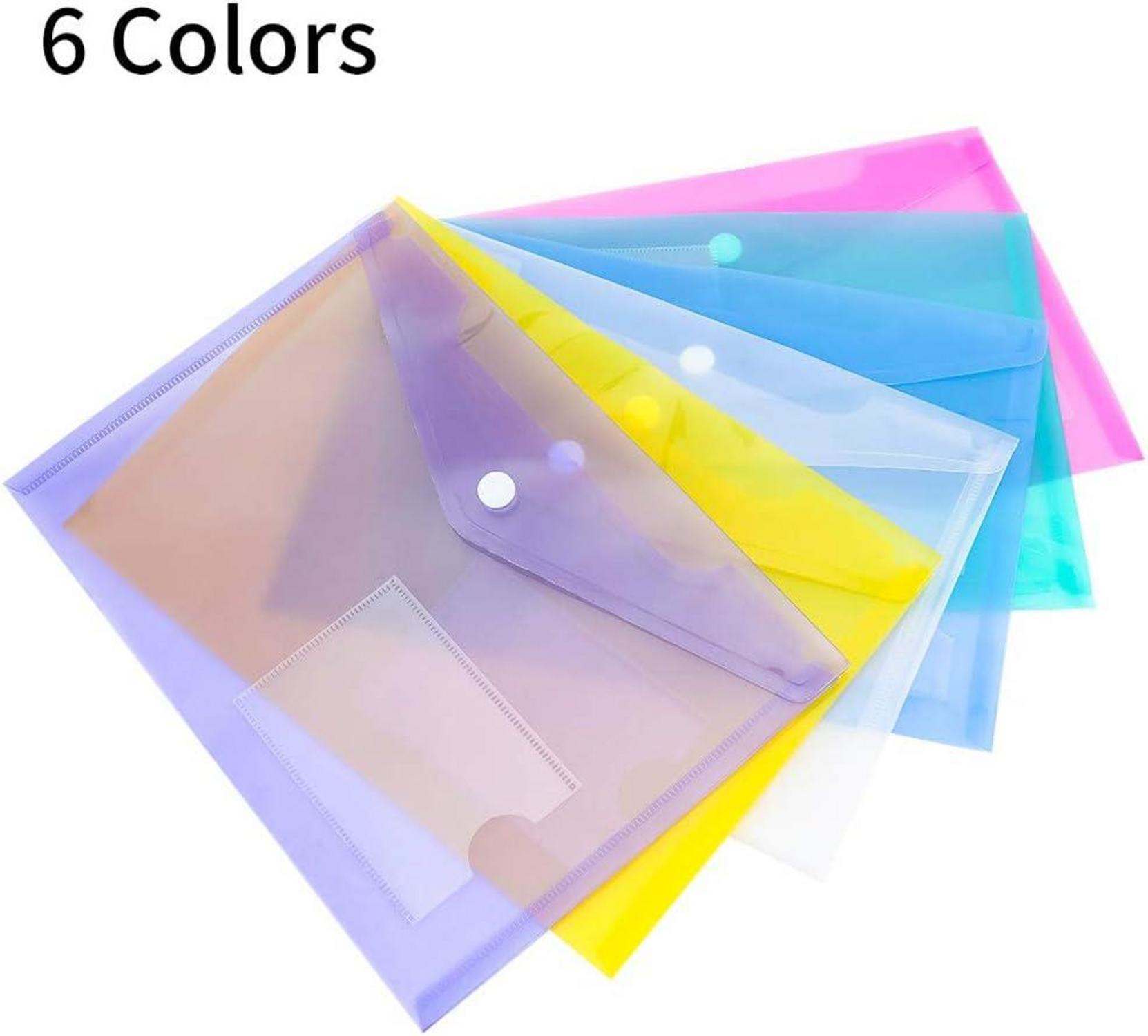 24er Set A5 Dokumentenmappe Sichttasche Kunststoff Plastikhüllen