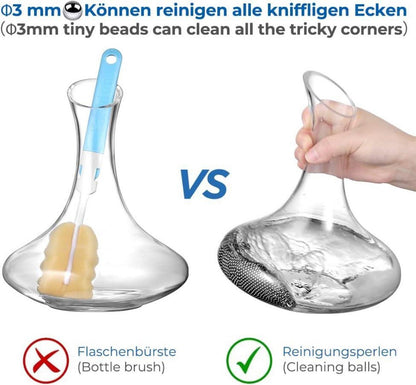 Edelstahl Reinigungsperlen 1500 Kugeln ~ Behälter