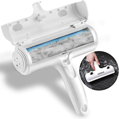 ACE2ACE Fusselrolle Tierhaarentferner für Sofa Teppich Blau