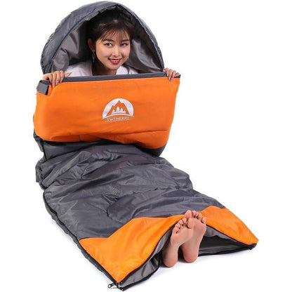 SWTMERRY Schlafsack 3-4 Jahreszeiten warm kühles Wetter