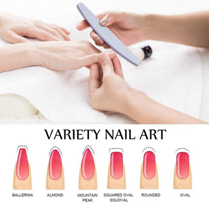 Professionelle doppelseitige Nagelfeilen Set 15 Stück 100/180 Körnung