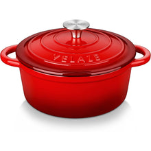 Gusseisen Topf 20cm mit Deckel, Emaillierte