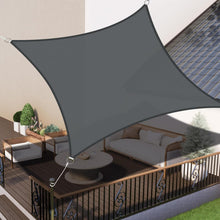Wasserdichtes Sonnensegel 5x5m Anthrazit UV-Schutz PES Polyester