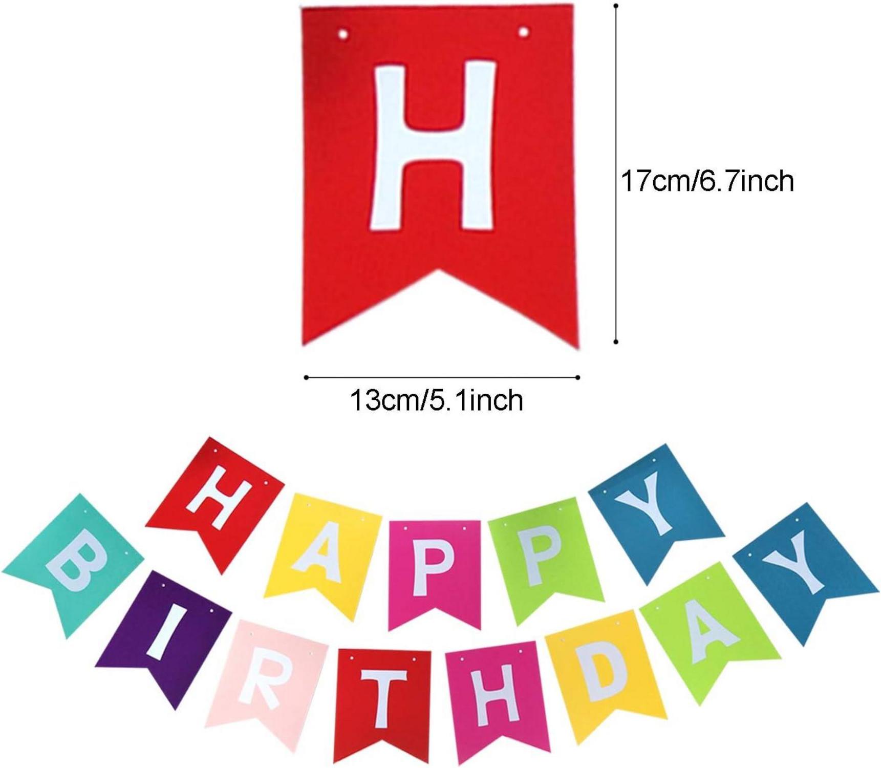 Geburtstagsdeko Happy Birthday Dekoration Set Papierfächer Luftballon
