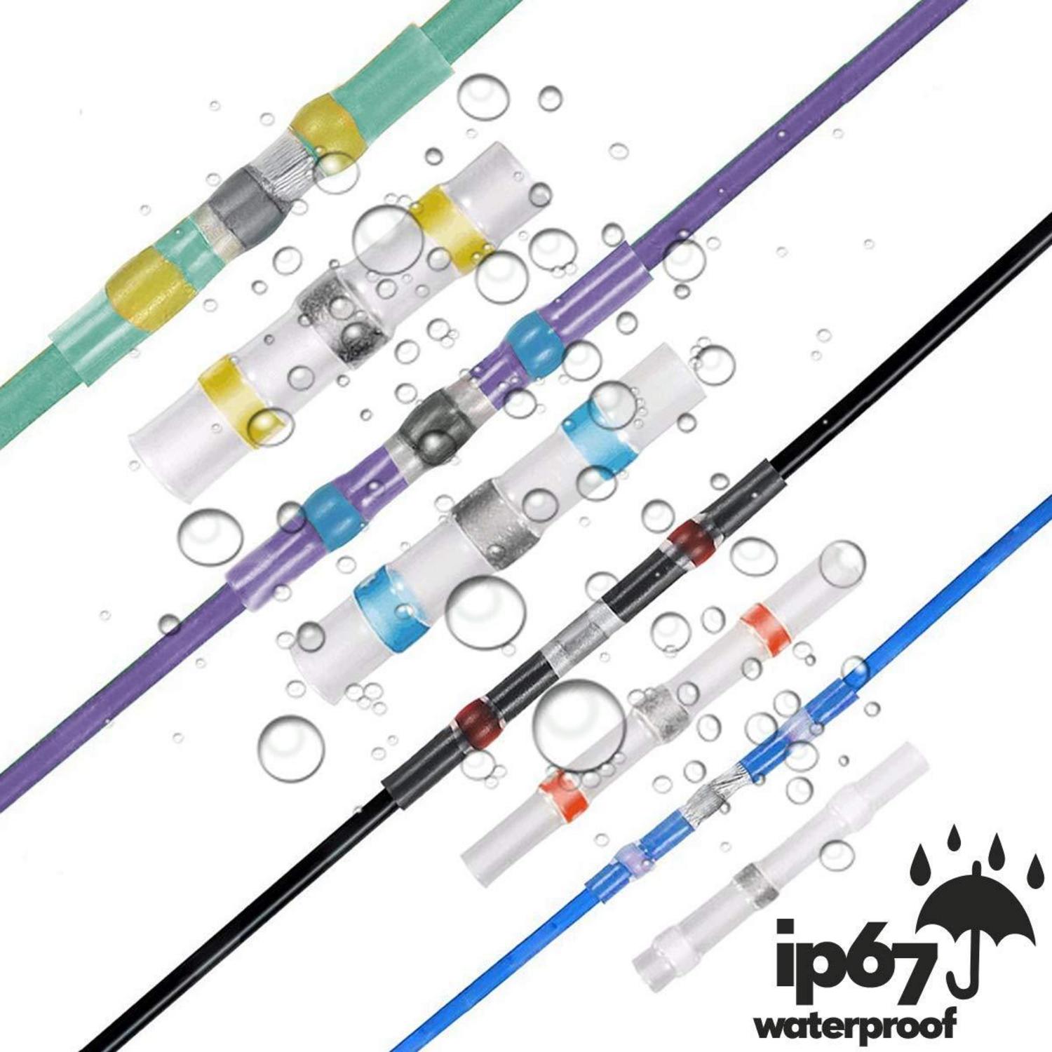 250PCS Sopoby Solder Seal Wire Connectors Kit Automotive Marine Waterproof