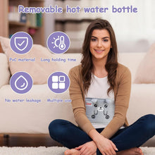 Wärmflaschengürtel 1,3L mit Weichem Bezug für Nacken und