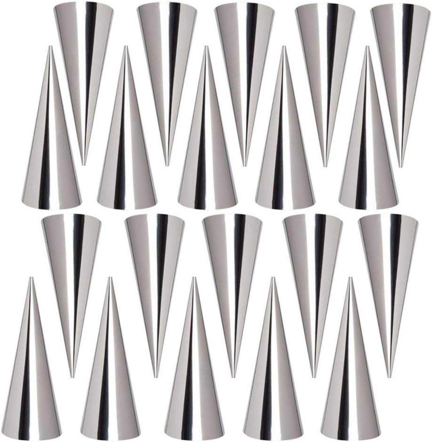 FantasyDay Schillerlocken Cannoli Backform Set Edelstahl Horn Spirale