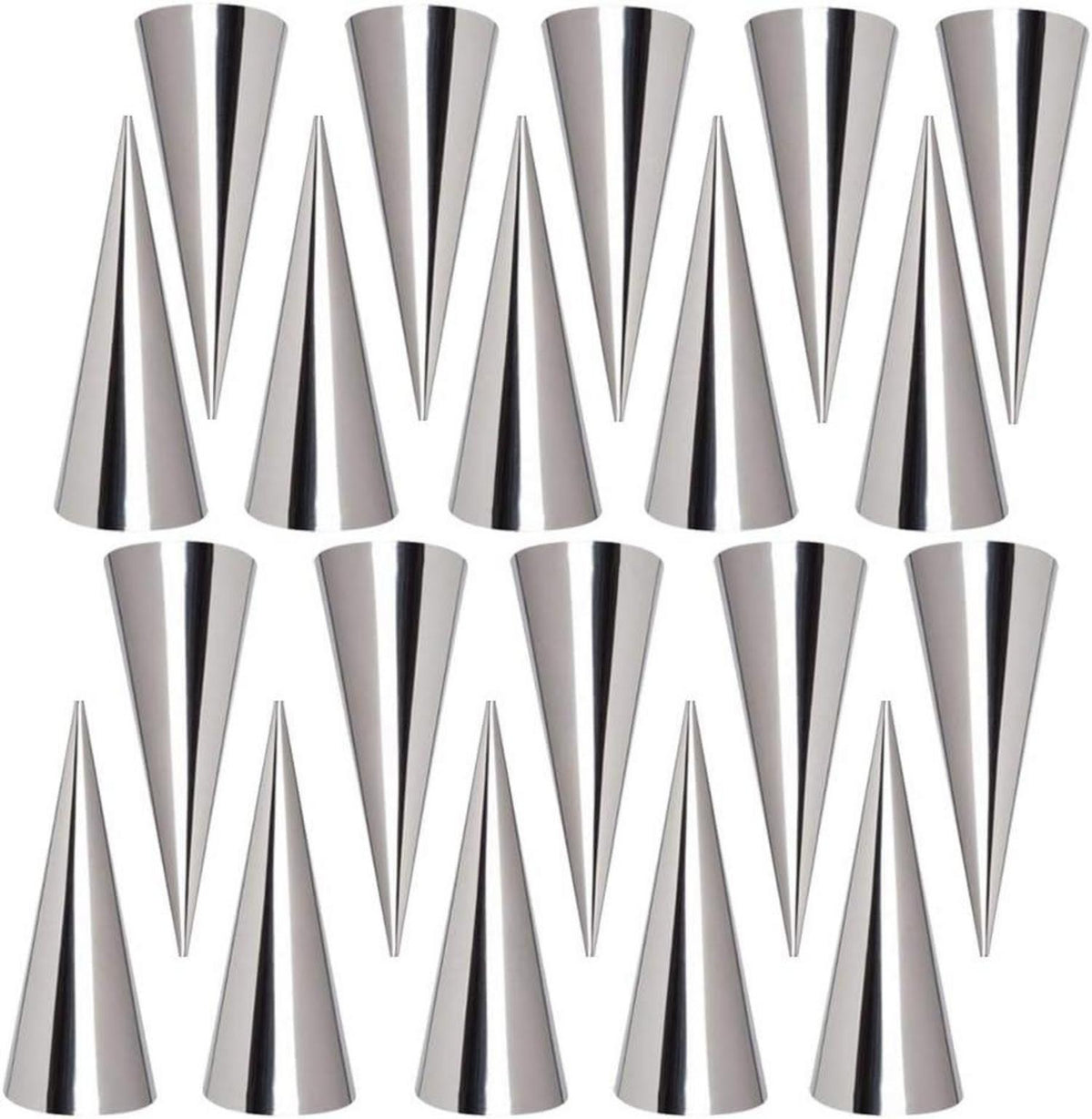 FantasyDay Schillerlocken Cannoli Backform Set Edelstahl Horn Spirale
