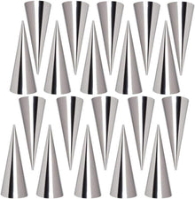 FantasyDay Schillerlocken Cannoli Backform Set Edelstahl Horn Spirale