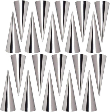 FantasyDay Schillerlocken Cannoli Backform Set Edelstahl Horn Spirale