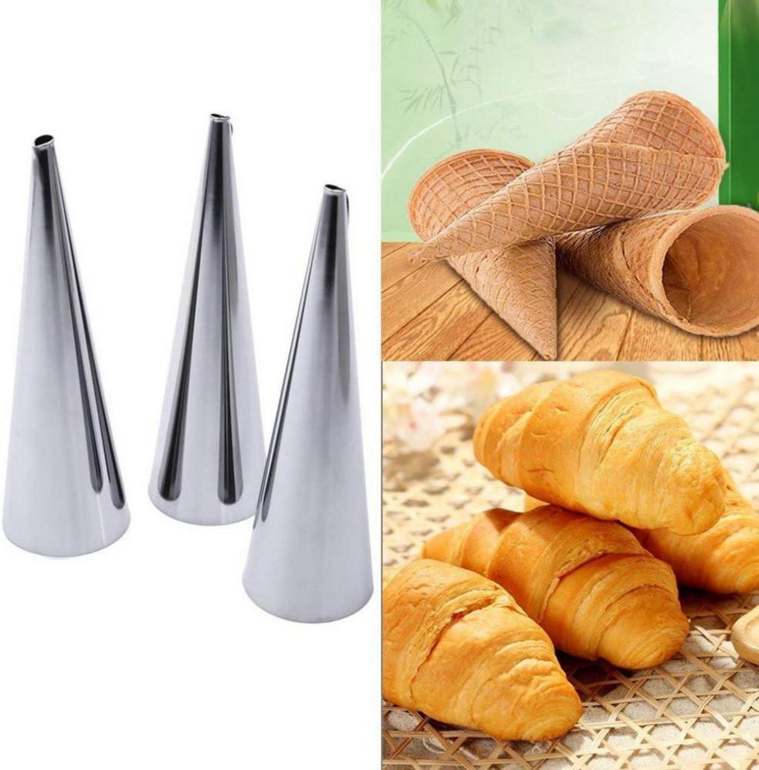 FantasyDay Cannoli Backform Edelstahl Röhrchen Set 20 Stück Spiral Kuchen Gebäck Cone