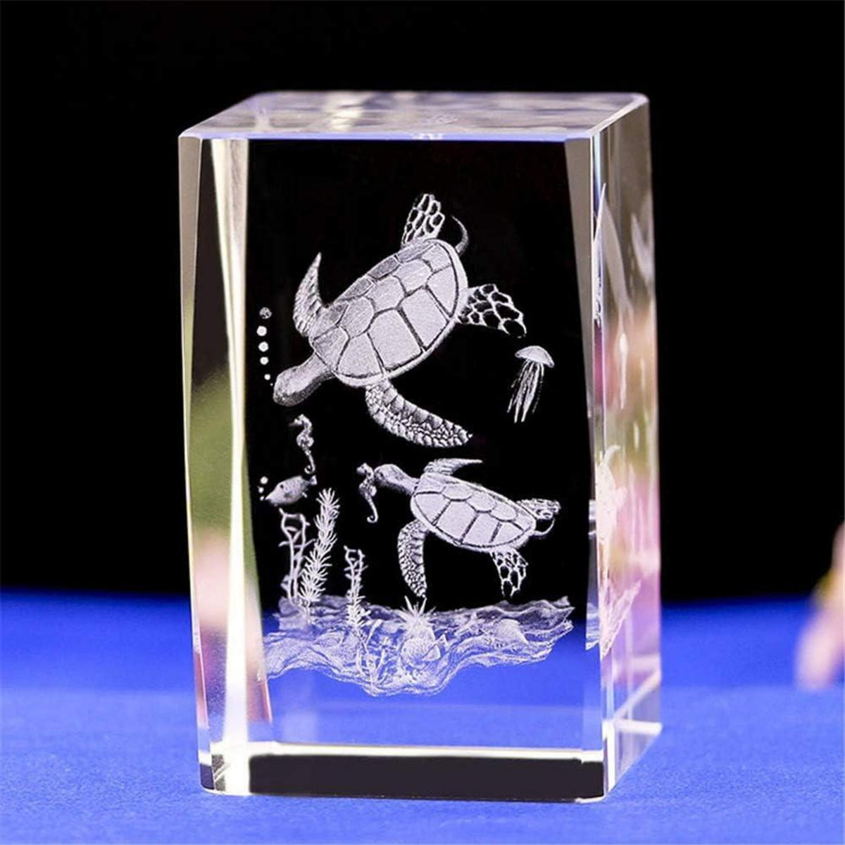 Kristall Schildkrötenfigur 3D Laser Gravur - Deko & Geschenk