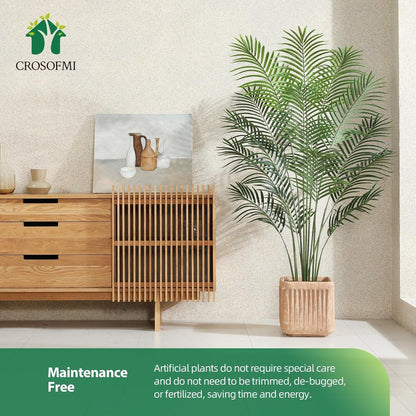 Künstliche Palme groß 150cm Kunstpflanze im Topf Plastik