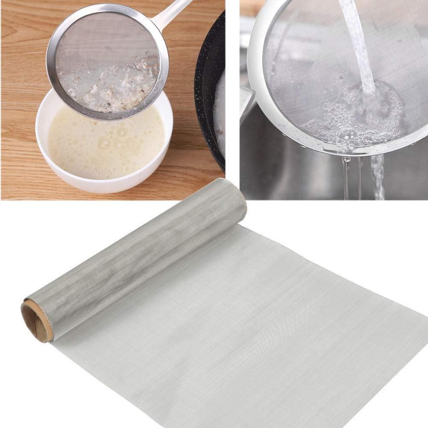 Edelstahl Drahtgewebe 80 Mesh 30x100CM Filtersieb Blatt