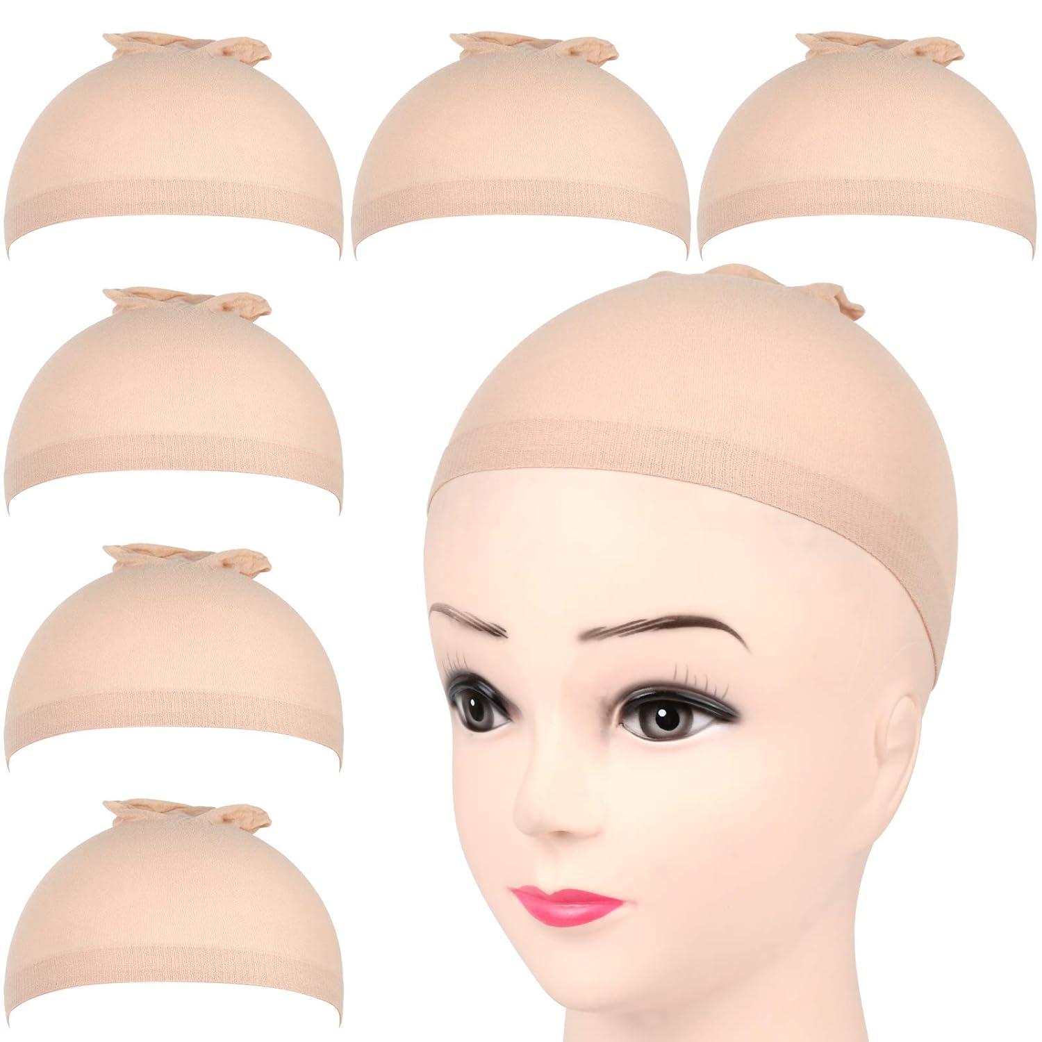 Perücke Kappen Haarnetz Set Nylon Wig Caps 6 Stück