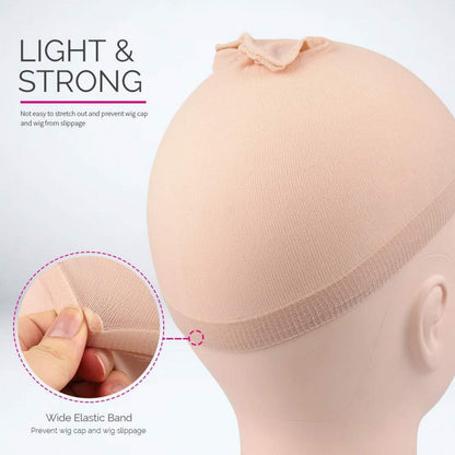 Perücke Kappen Haarnetz Set Nylon Wig Caps 6 Stück