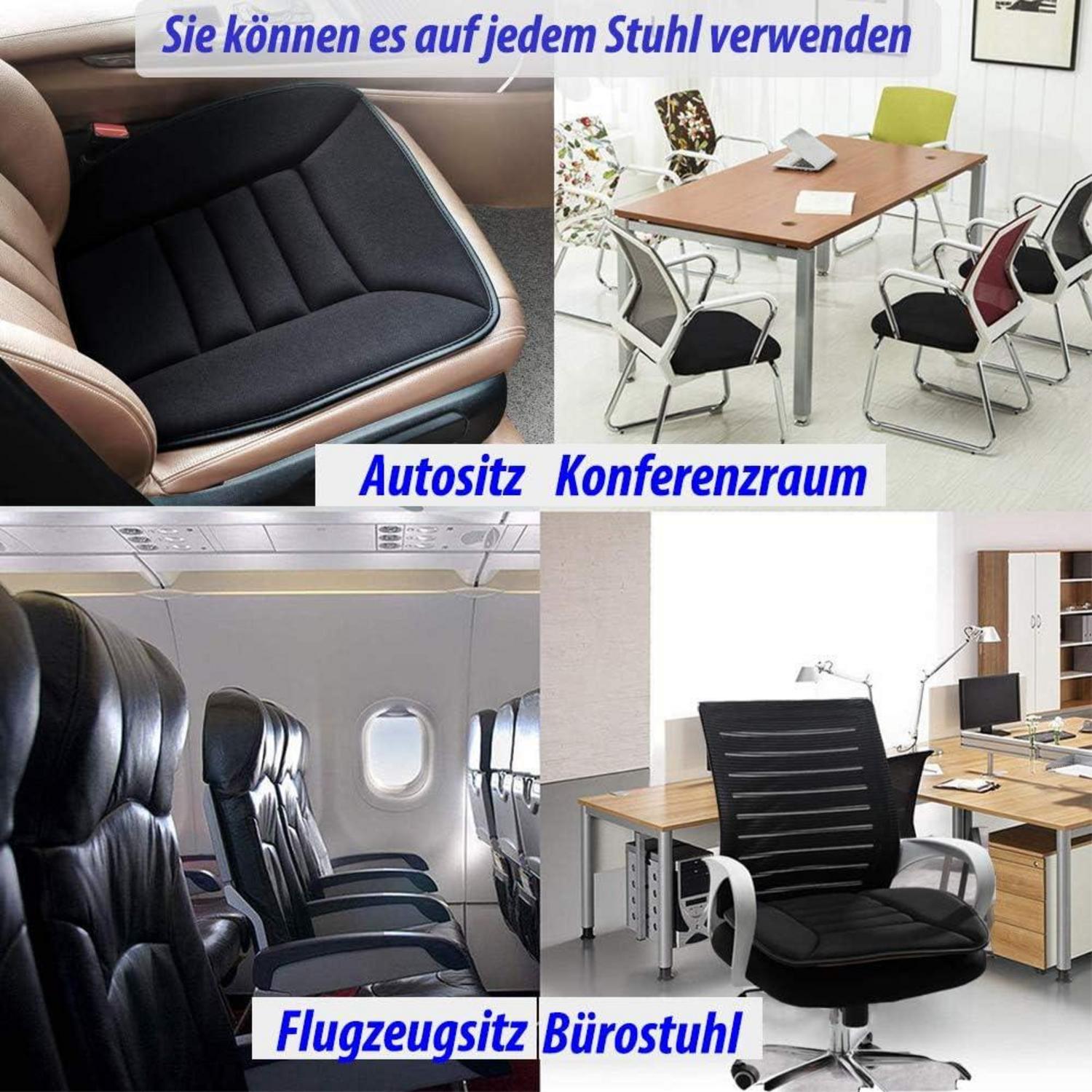 Orthopädisches Big Ant Memory Foam Sitzkissen Schwarz