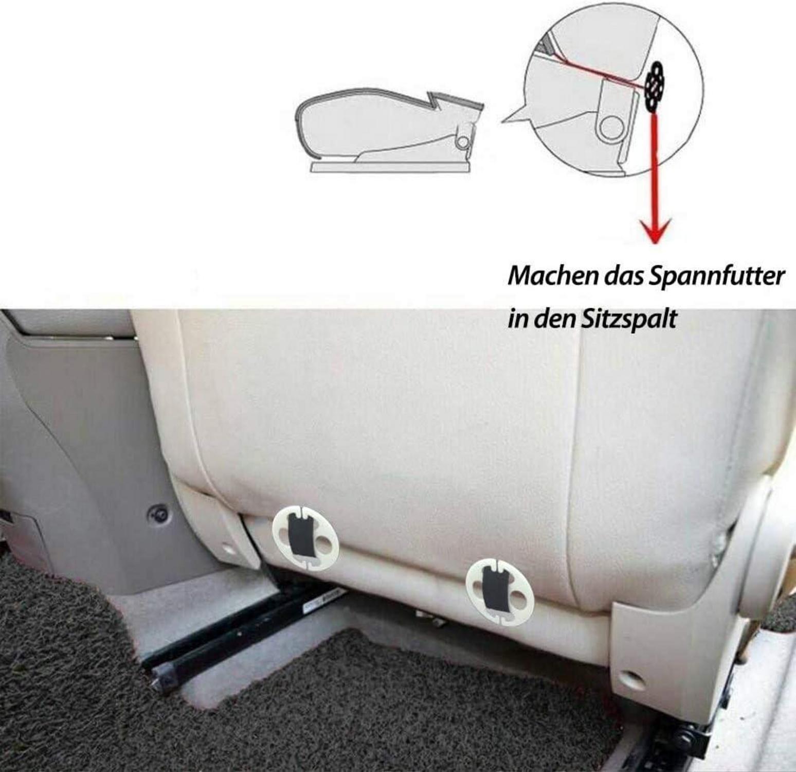 Orthopädisches Memory Foam Sitzkissen für Auto Büro Stuhl - Schwarz