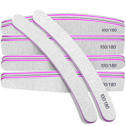 Nagelfeilen Set Gelnägel 100/180 Feilen Maniküre Pediküre 10