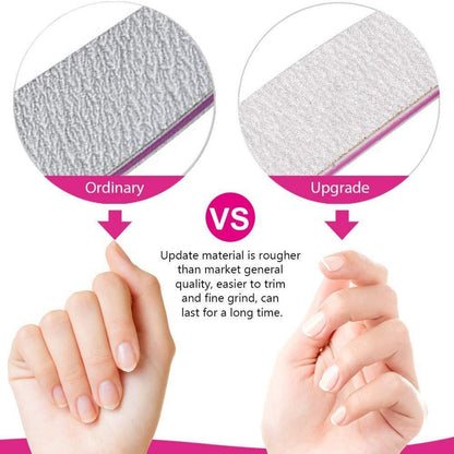 Nagelfeilen Set Gelnägel 100/180 Feilen Maniküre Pediküre 10