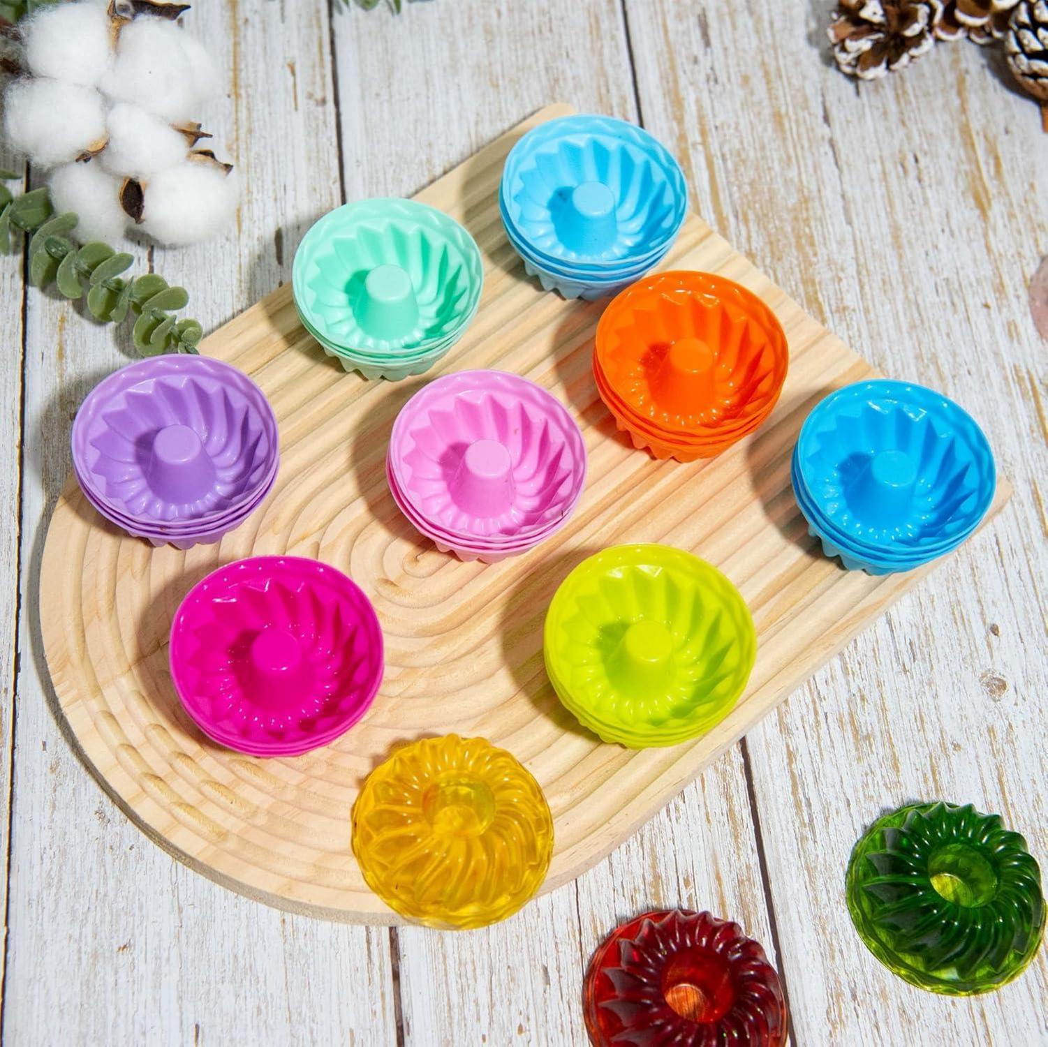 Mini Gugelhupfform Silikon 24er Set Muffinförmchen Cupcake Ø 6,5cm