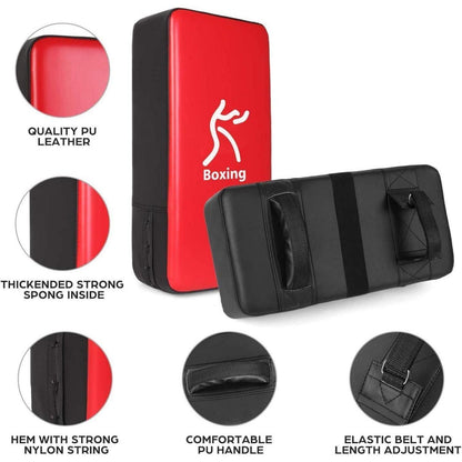 Boxhandschuh Kickpad Set PU Pratzen 6OZ Boxhandschuhe für