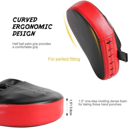 Boxhandschuh Kickpad Set PU Pratzen 6OZ Boxhandschuhe für