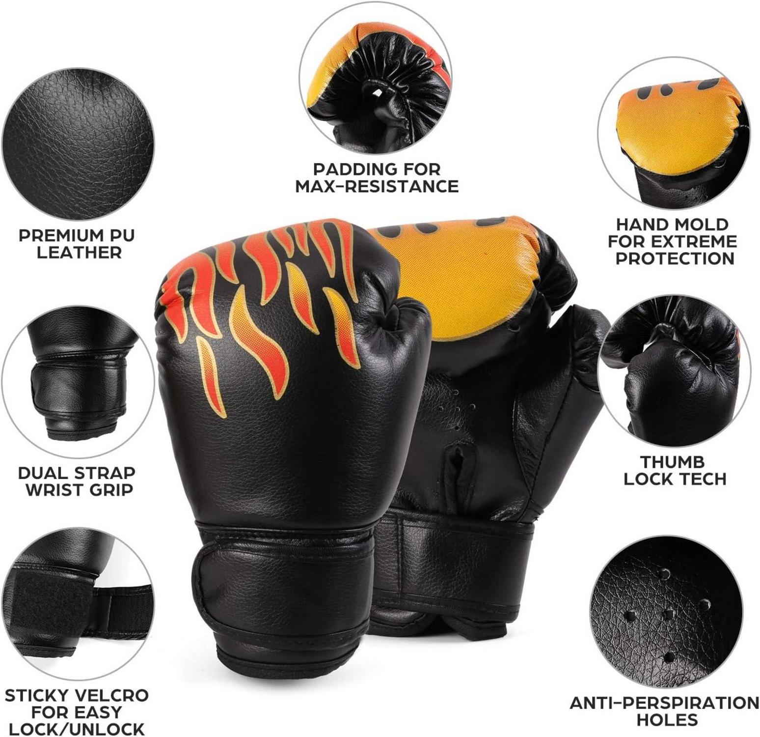 Handpratzen Set PU Pratzen Schlagpolster 6OZ Boxhandschuhe Boxen