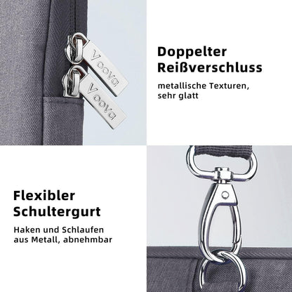 Voova Laptoptasche 17,3 Zoll Wasserdicht Stoßfest Damen