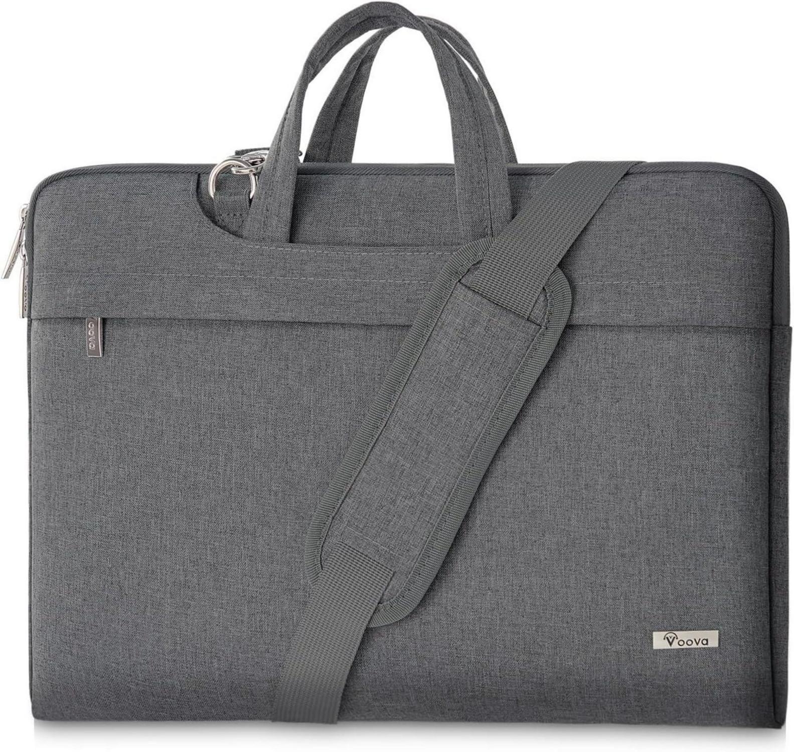 Voova Laptoptasche 17,3 Zoll Wasserdicht Stoßfest Grau