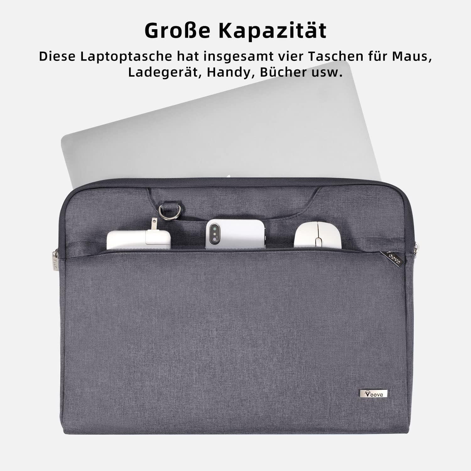 Voova Laptoptasche 17,3 Zoll Wasserdicht Stoßfest Damen
