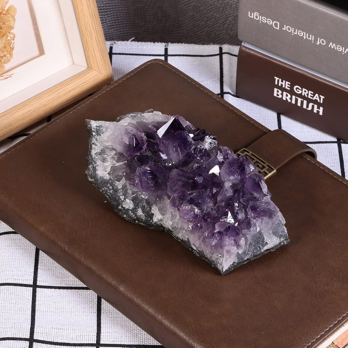 Amethyst Druse XXL Schmuckstein mit Geschenktüte