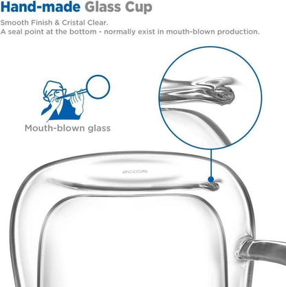 Doppelwandige Espressotassen Borosilikatglas 120ml Set 2er