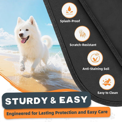 Looxmeer Kofferraumschutz Hund gesteppt mit Seiten- und