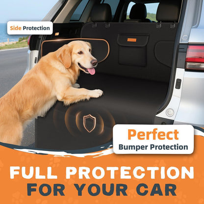 Looxmeer Kofferraumschutz Hund gesteppt mit Seiten- und