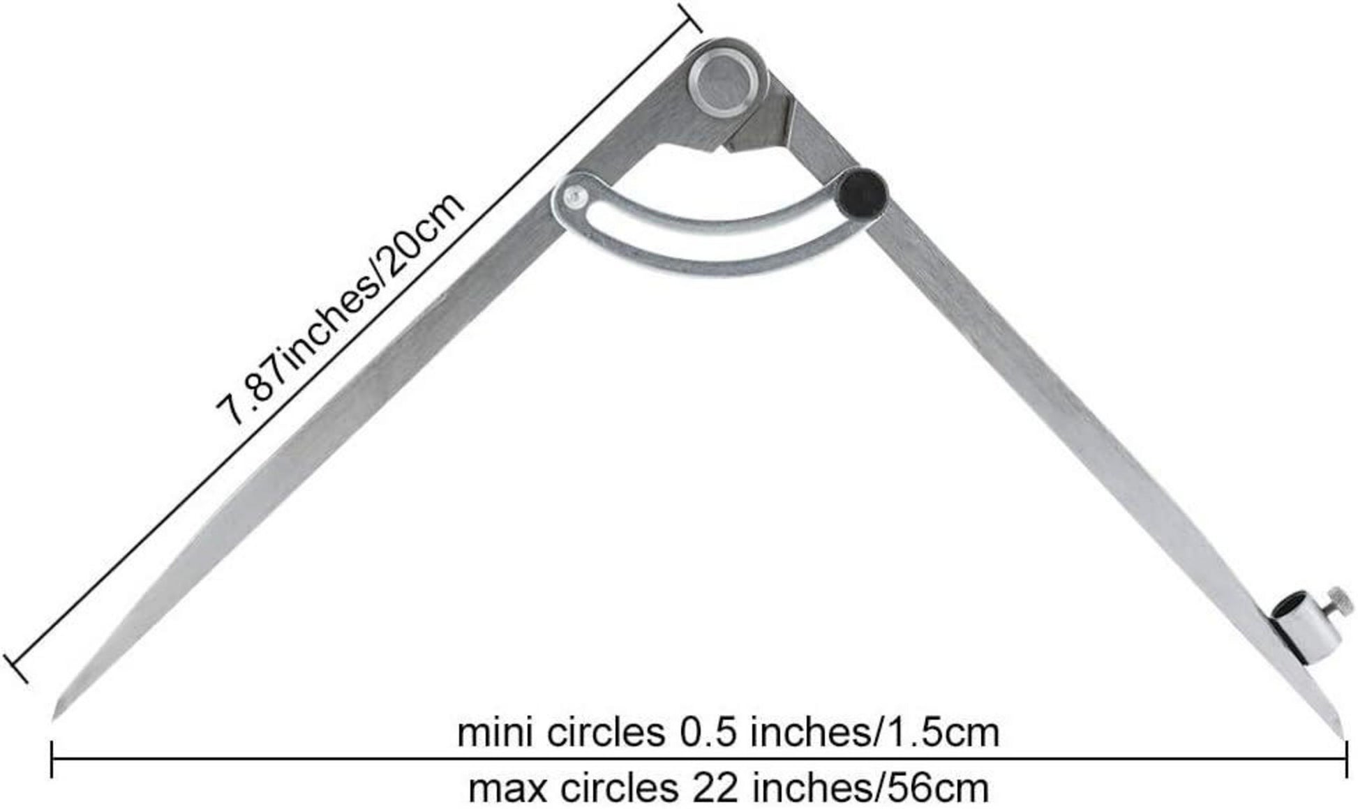 Großer Bleistift Markierung Zirkel  Wing Divider 200mm Leather Compass