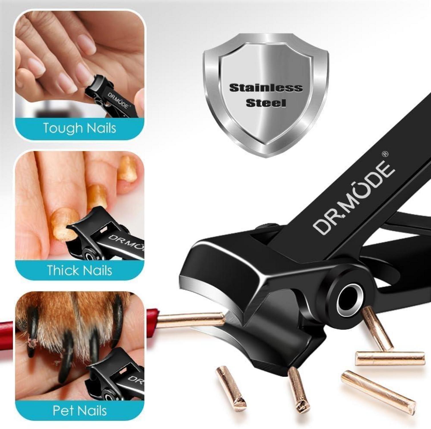 Nagelknipser Set für Senioren - Profi Edelstahl Fingernagel