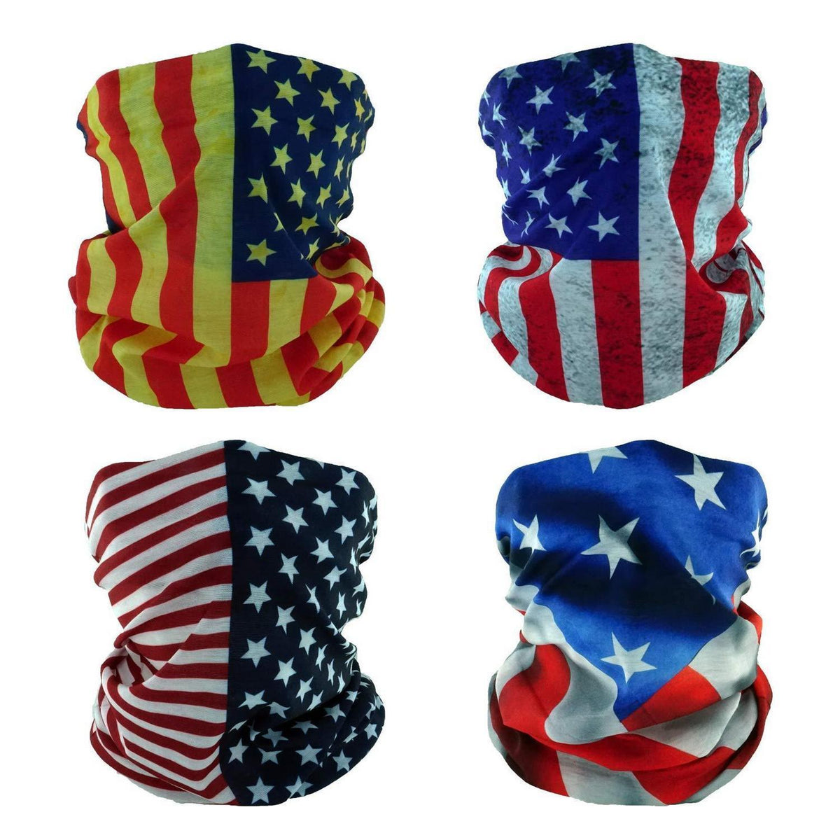 Multifunktionstuch mit US-Flagge, atmungsaktiv und dehnbar