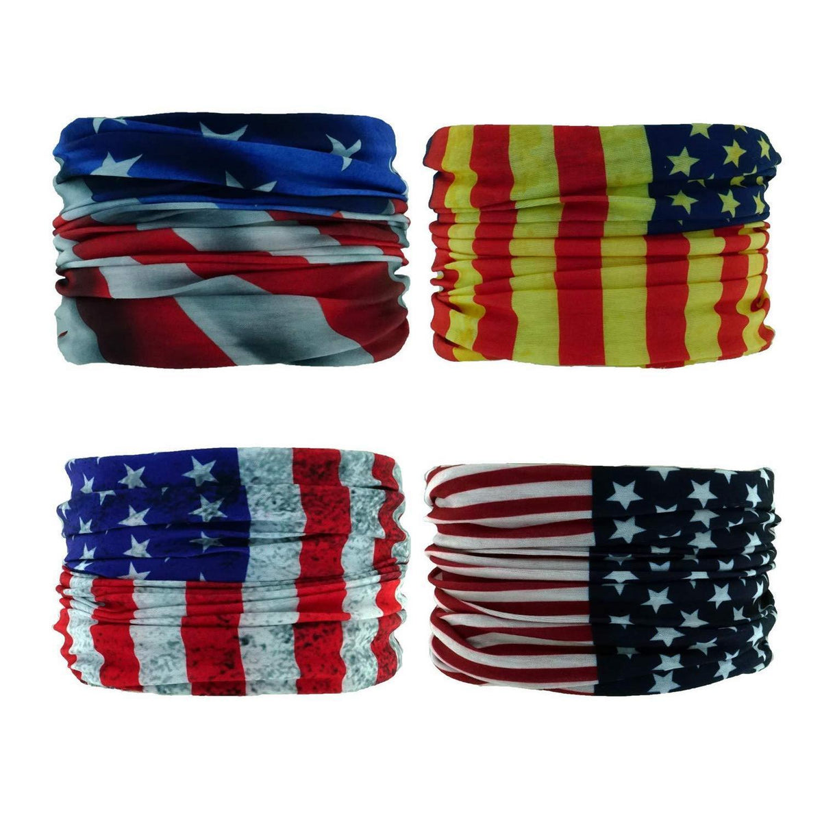Multifunktionstuch mit US-Flagge, atmungsaktiv und dehnbar