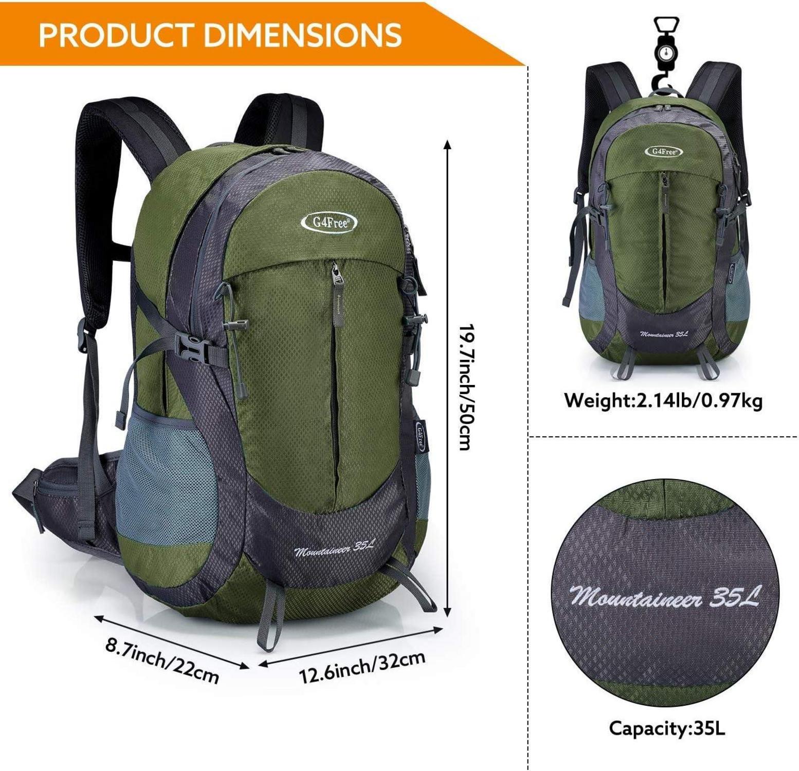 Wasserdichter Wanderrucksack 35 l für