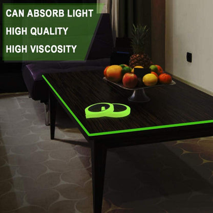 Fluoreszierendes Leuchtendes Klebeband 10m x 10mm 2er Set Warnband