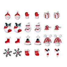 12 Paar Edelstahl Weihnachten Ohrstecker Damen Mädchen Kinder