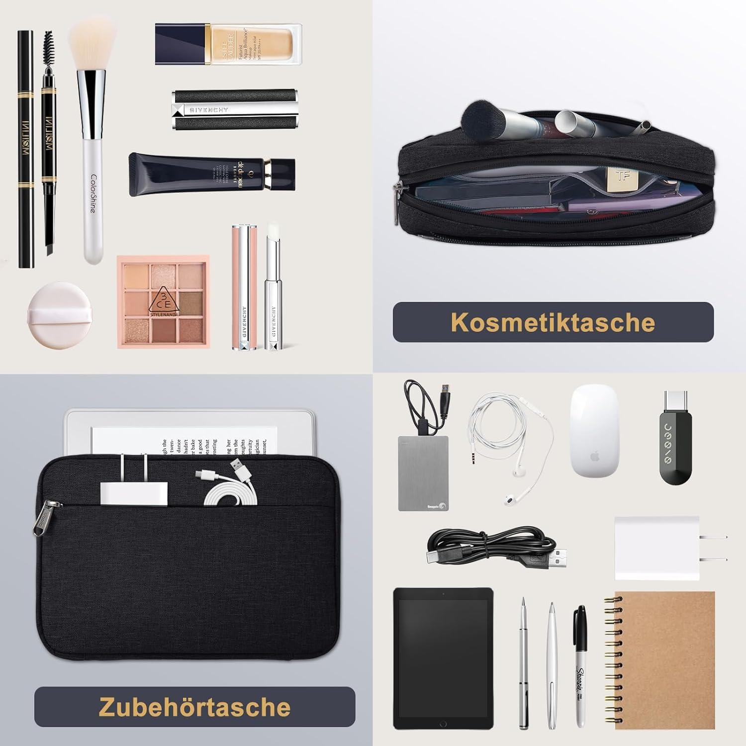 Laptoptasche 14 Zoll MacBook Air M2 Hülle Schwarz Zubehör