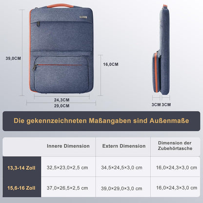 Voova Laptoptasche 15,6 Zoll MacBook Hülle